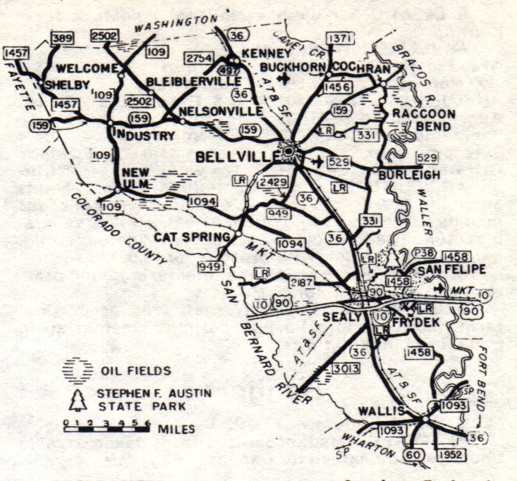 Austin County Map